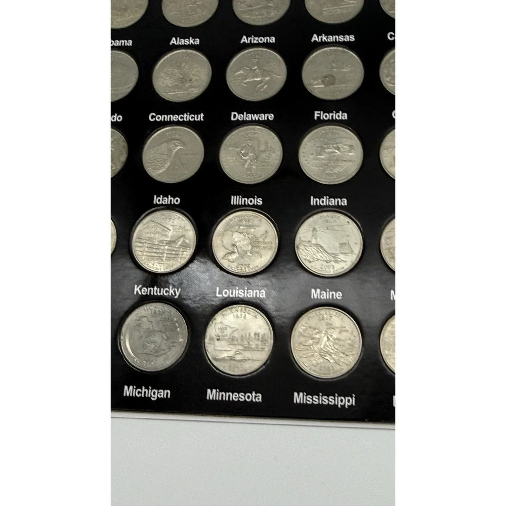 Fifty‎ States US United States Quarter Collection Full Album Of All 50 Coins
